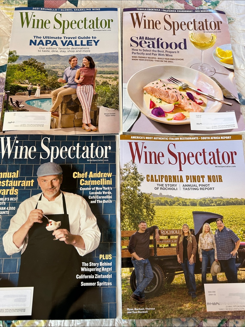 Wine Spectator Magazine Set - June - September 2026